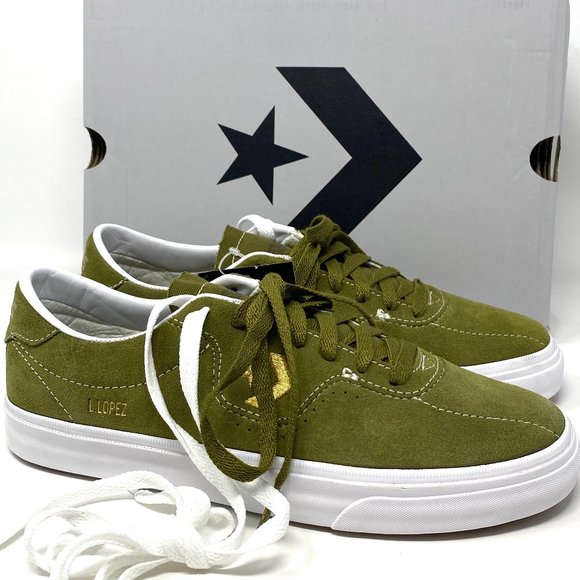 Converse Shoes - 🌿Sale🌿 CONVERSE 168669C Women Louie Lopez Pro OX Suede Dark Moss Green 168669C